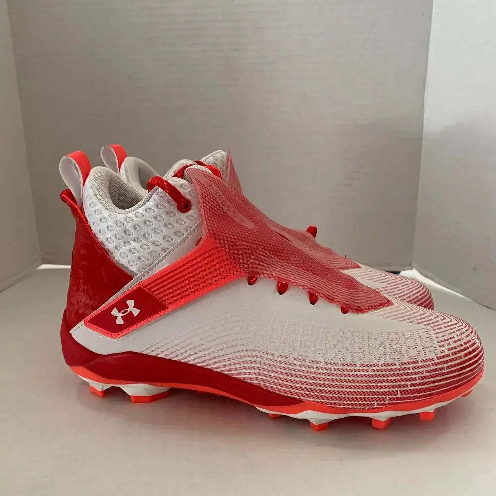Under Armour Men's Size 12 Highlight Hammer MC Mid Football Cleats 3025085-100